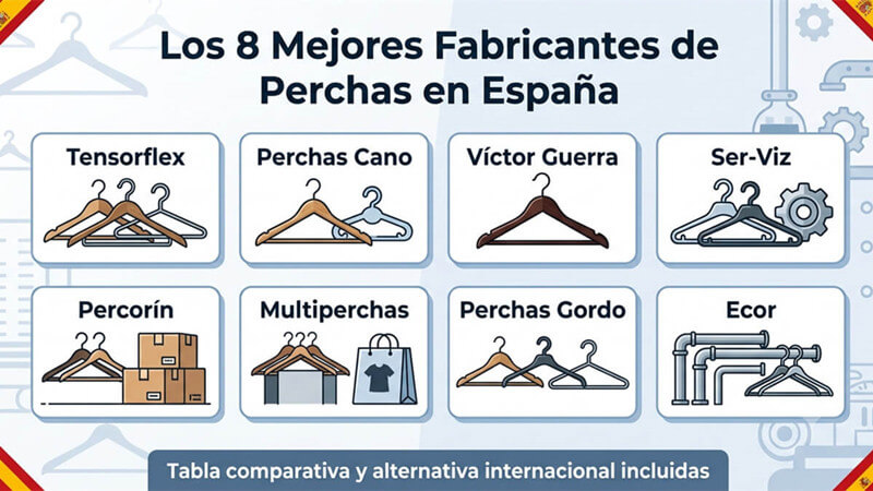 Los 8 Mejores Fabricantes de Perchas en España (Guía 2026)