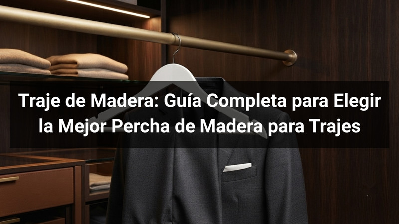 Traje de Madera: Guía Completa para Elegir la Mejor Percha de Madera para Trajes