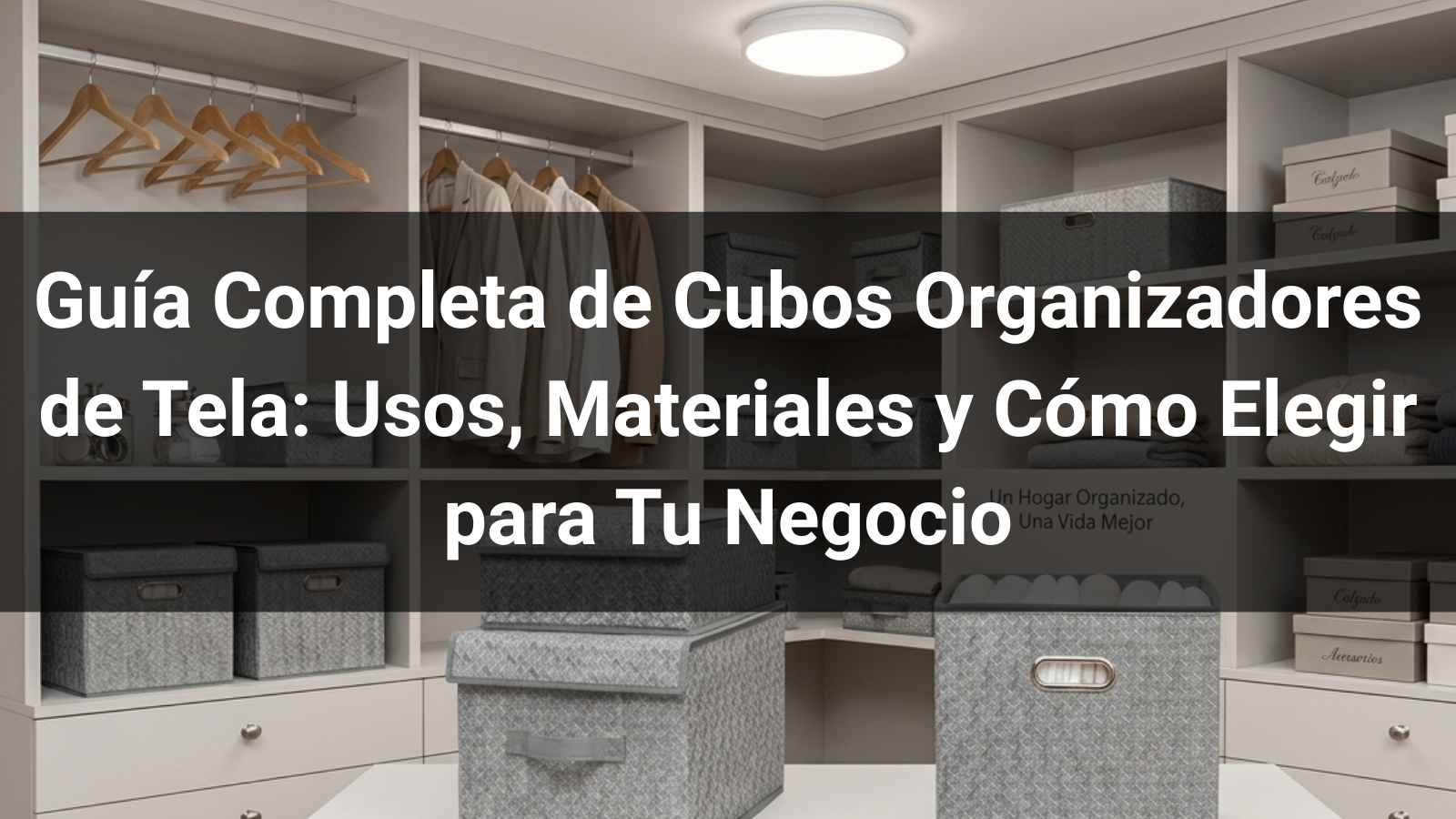 Guía Completa de Cubos Organizadores de Tela: Usos, Materiales y Cómo Elegir para Tu Negocio
