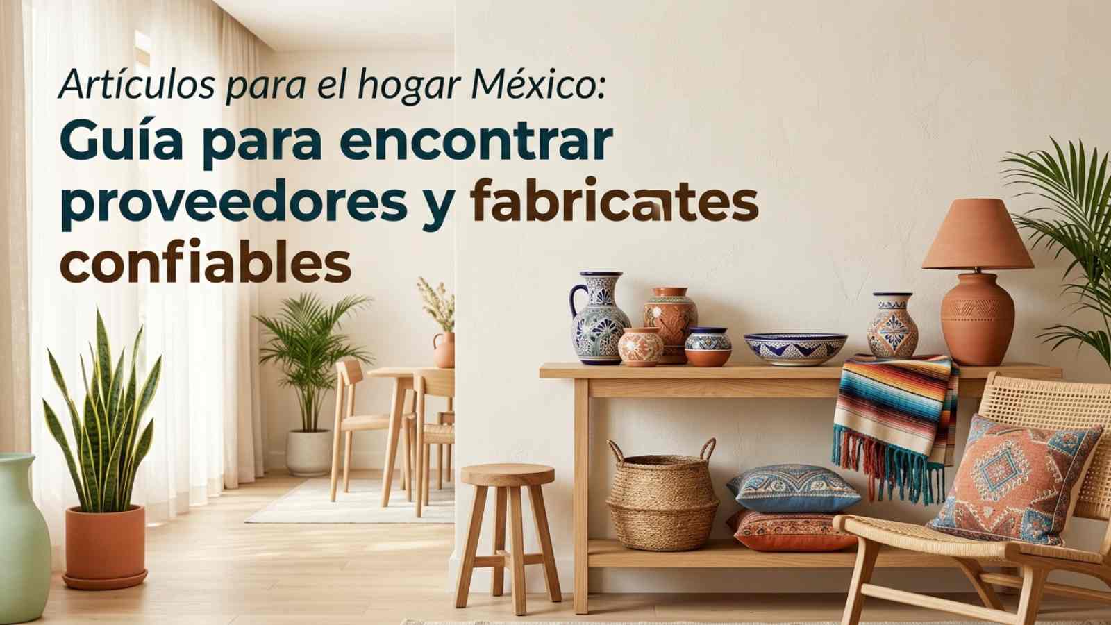 Artículos para el hogar México: Guía para encontrar proveedores y fabricantes confiables