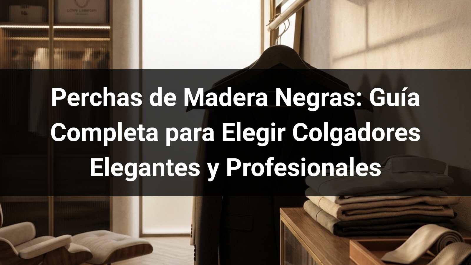Perchas de Madera Negras: Guía Completa para Elegir Colgadores Elegantes y Profesionales