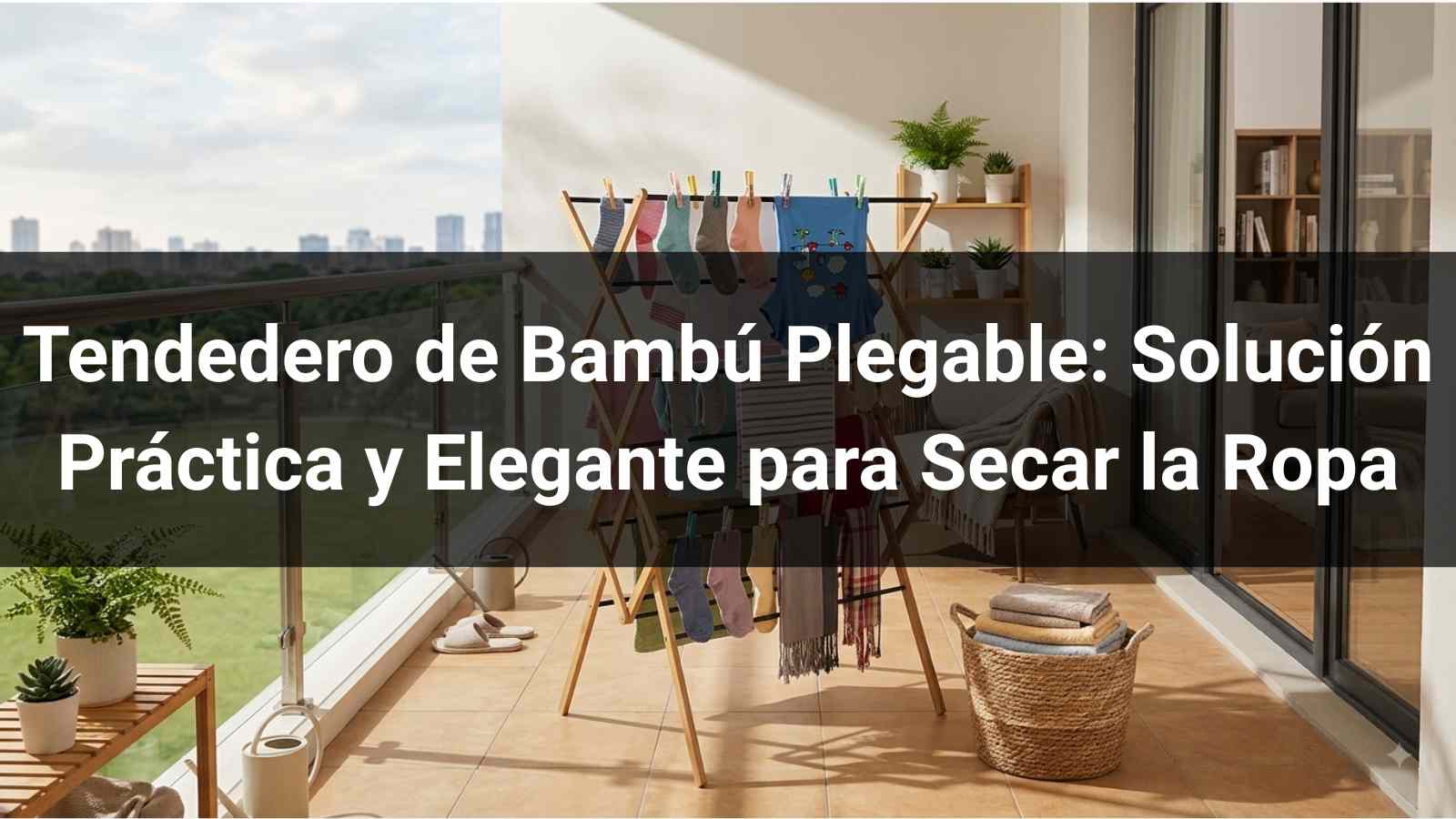 Tendedero de Bambú Plegable: Solución Práctica y Elegante para Secar la Ropa